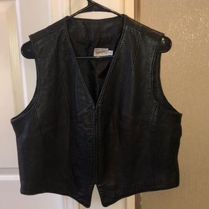 Leather vest